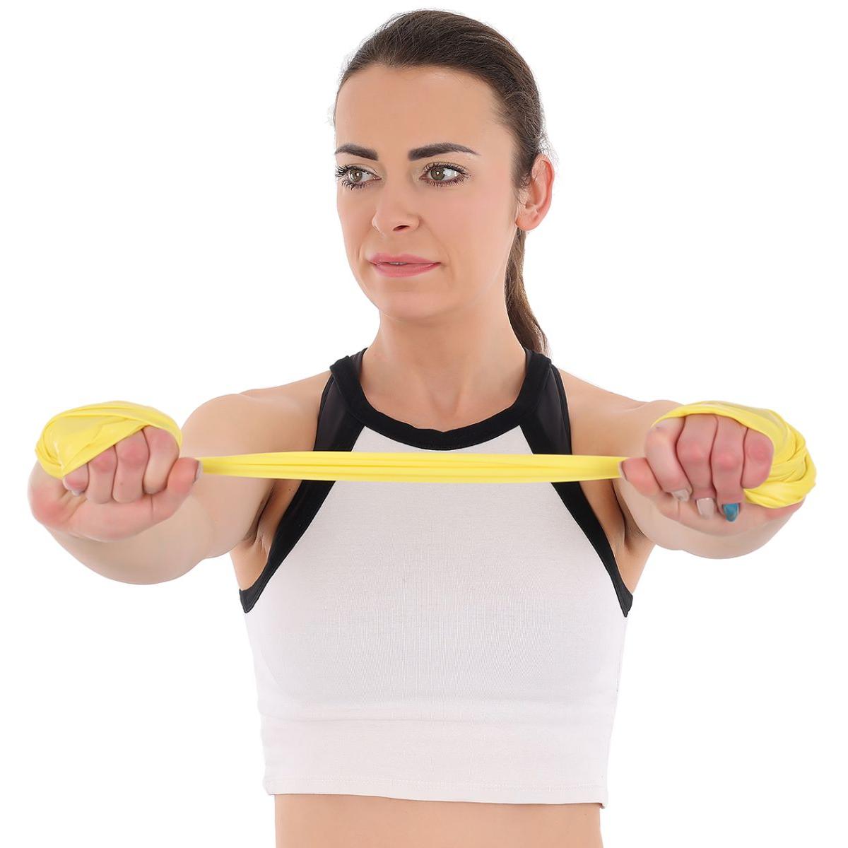 TAŚMA TRENINGOWA DO ĆWICZEŃ PILATES 2000x150x0,550MM 15-25KG NIEBIESKA - obrazek 6