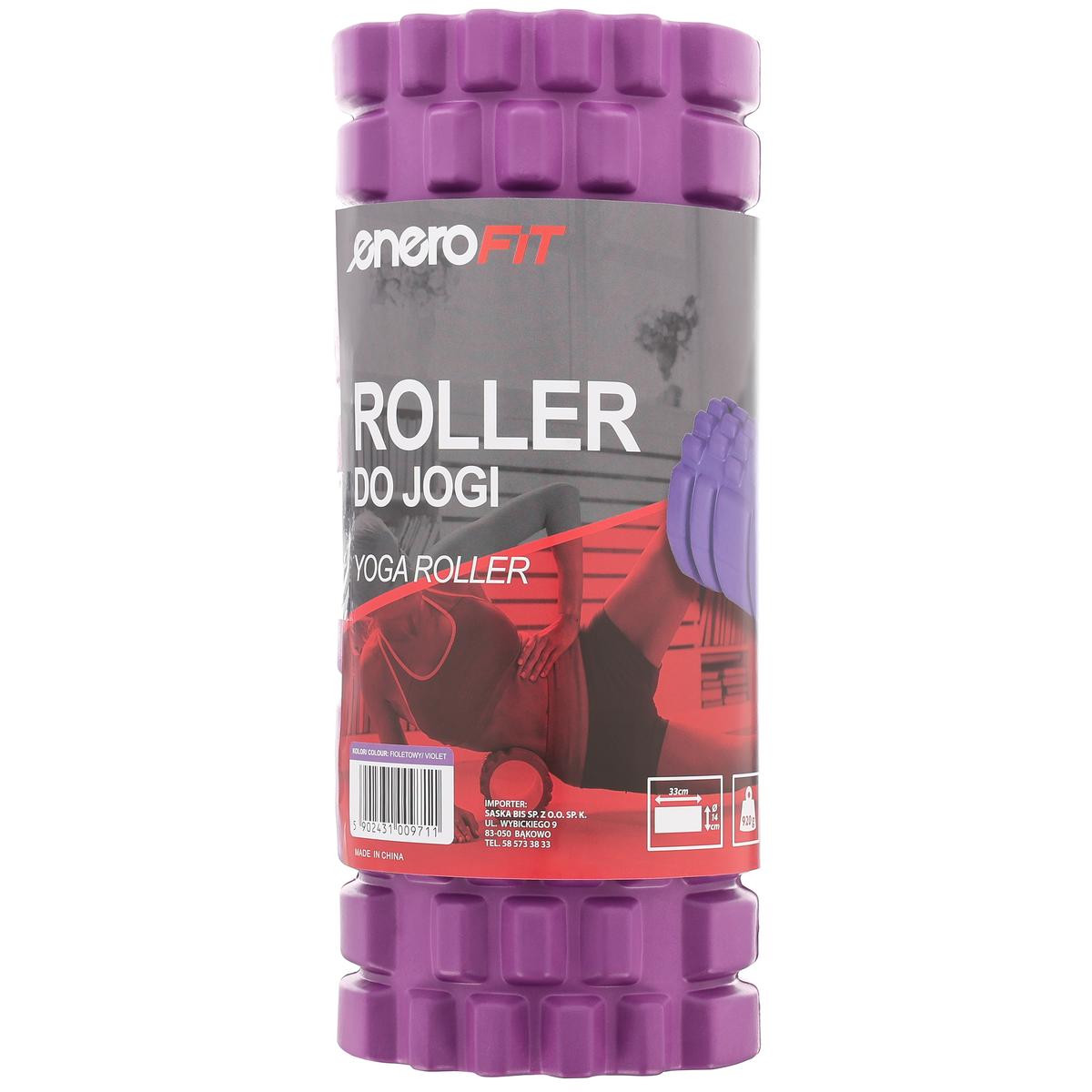 WAŁEK ROLLER DO ĆWICZEŃ FIOLETOWY 14x33CM 930G ENERO FIT - obrazek 4