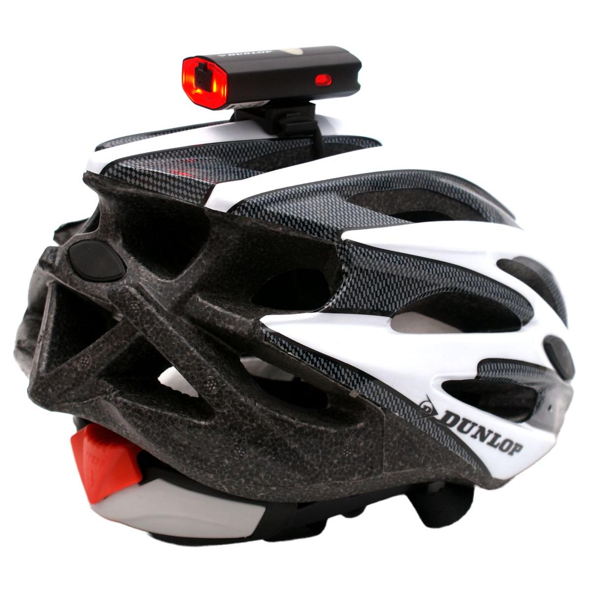 LAMPA ROWEROWA 2W1 ŁADOWANIE usb, UCHWYT DO MOCOWANIA NA KASKU DUNLOP - obrazek 6