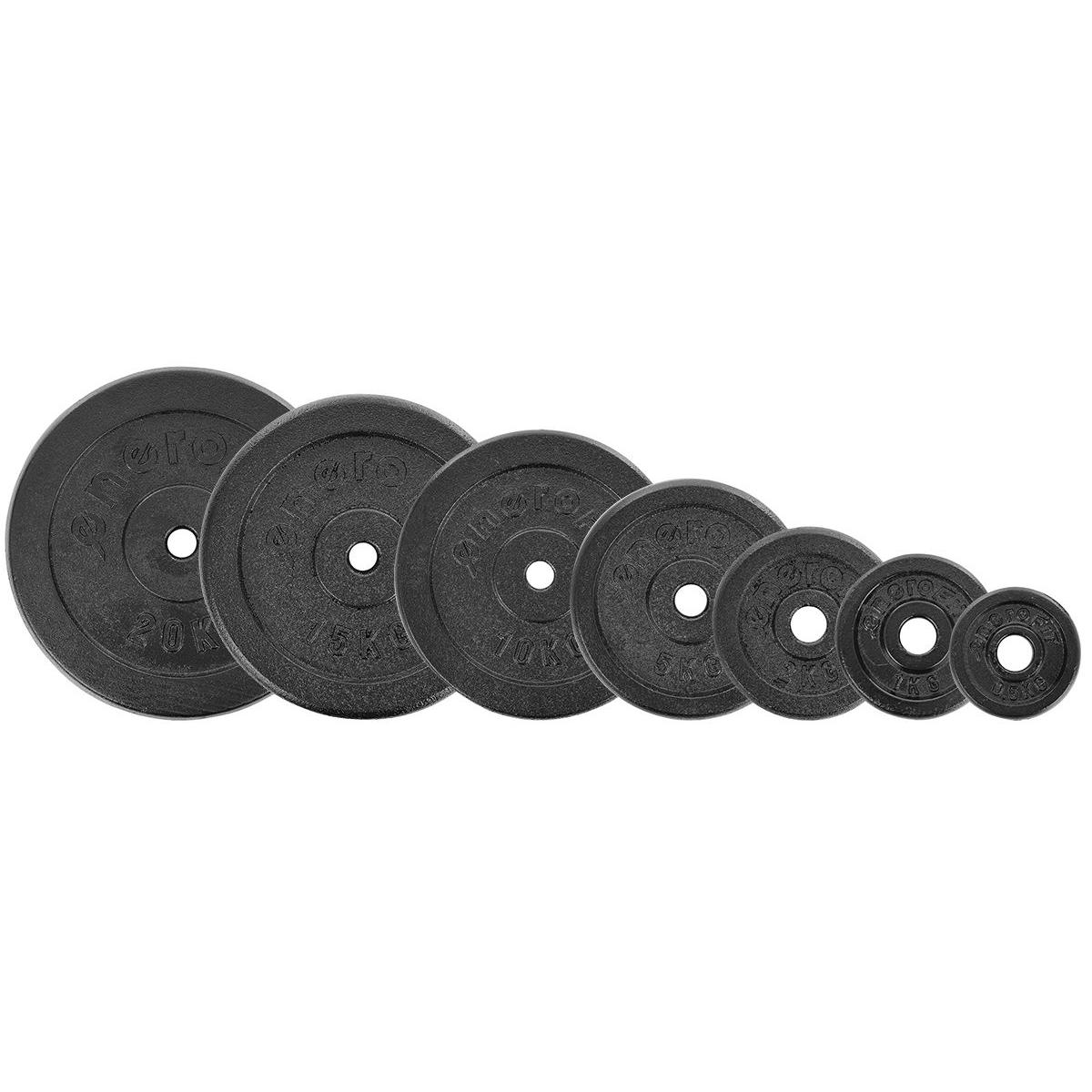 OBCIĄŻENIE ŻELIWNE CZARNE 2 KG ENERO FIT fi26,5 - obrazek 5