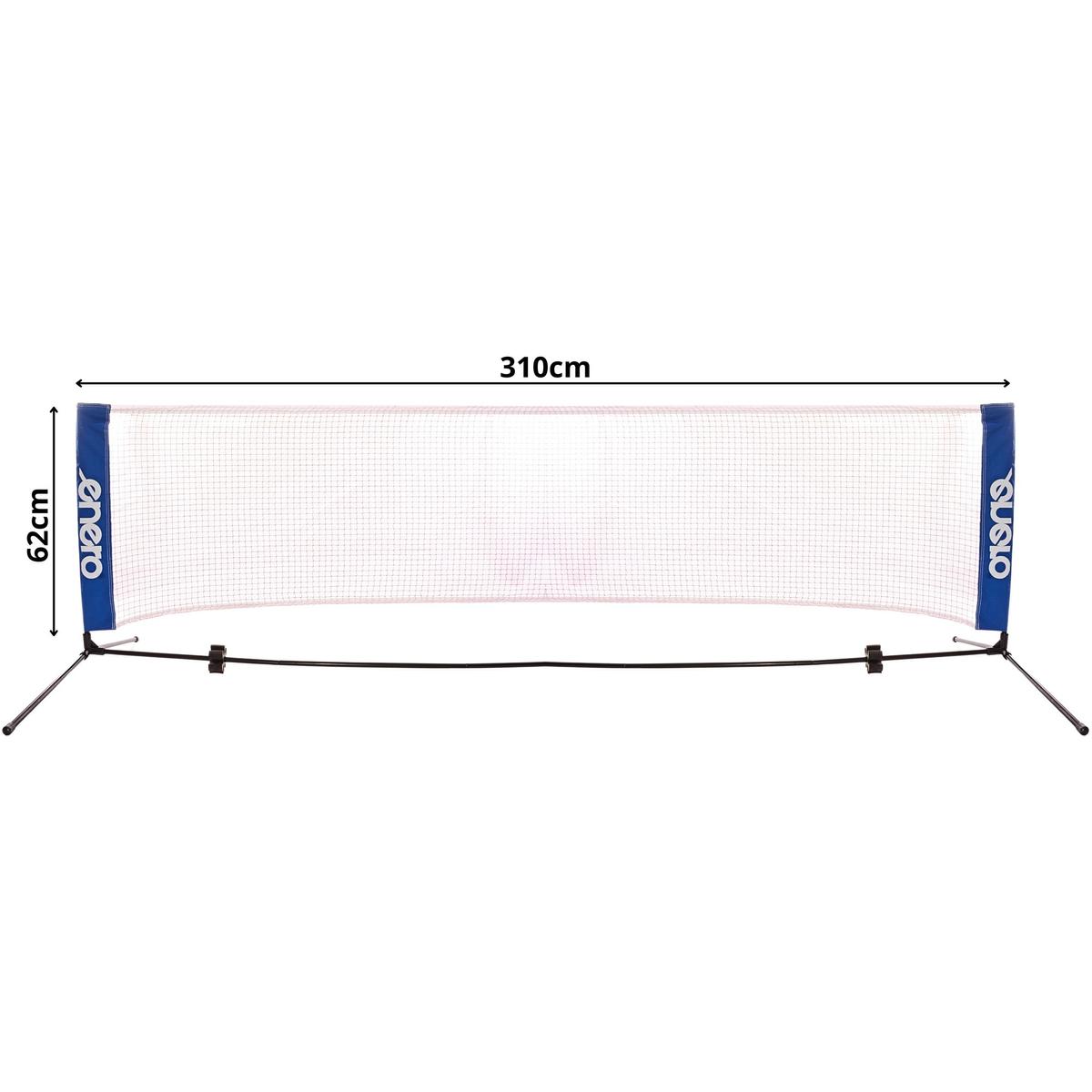 SIATKA ZE SŁUPKAMI ENERO 310X73CM 2W1 DO TENISA ZIEMNEGO, SIATKONOGI - obrazek 6
