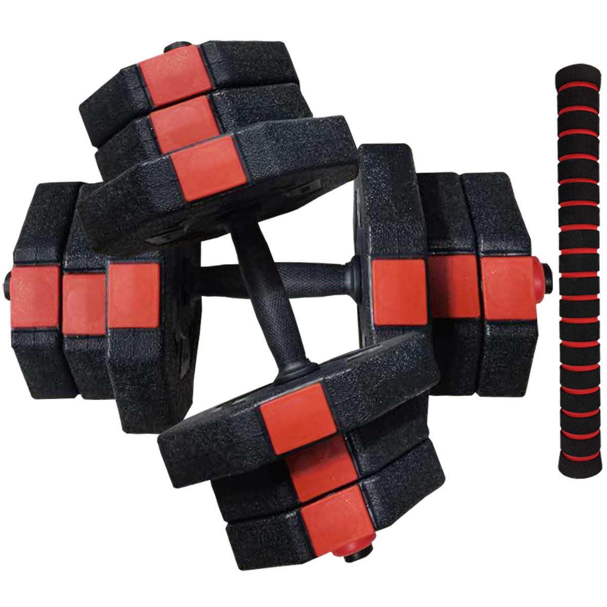 REGULOWANE HANTLE TRENINGOWE 2x10KG Z FUNKCJĄ SZTANGI ENERO FIT - obrazek 8