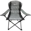 KRZESŁO TURYSTYCZNE SKŁADANE LUX 60X60X105CM SZARO-CZARNE