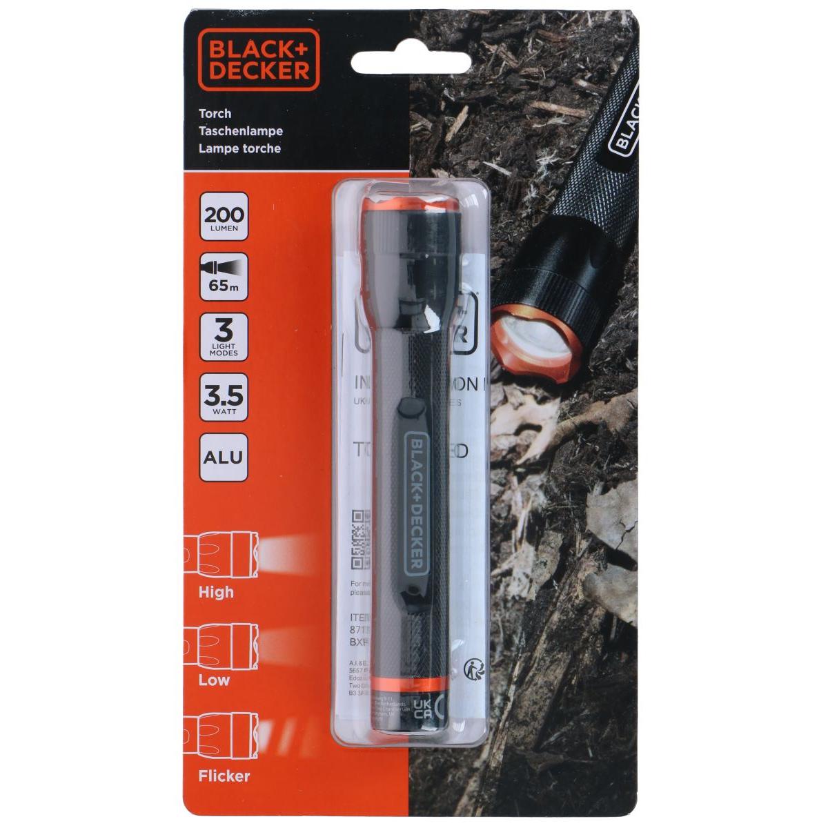 LATARKA TAKTYCZNA ALUMINIOWA 3,5W 200LUMENÓW BLACK + DECKER - obrazek 7