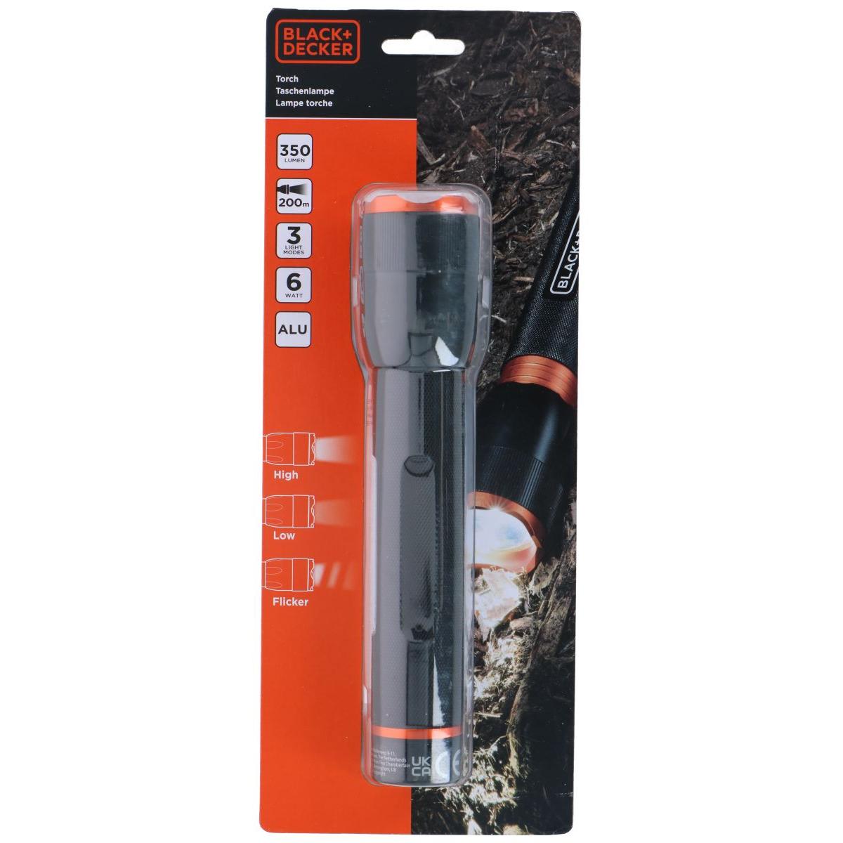 LATARKA TAKTYCZNA ALUMINIOWA 6W 350LUMENÓW BLACK + DECKER - obrazek 7