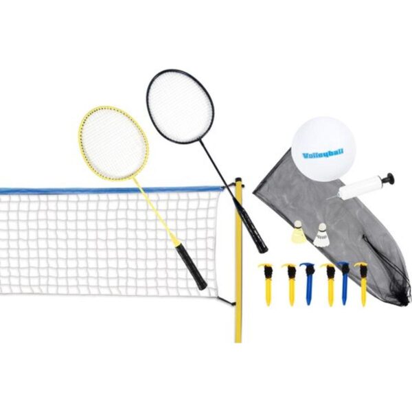 ZESTAW DO SIATKÓWKI I BADMINTON 7W1 SCATCH 310x168CM