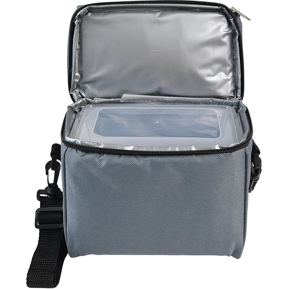 LUNCHBOX TORBA TERMICZNA Z BUTELKĄ i 2 POJEMNIKAMI REDCLIFFS SZARY - obrazek 3