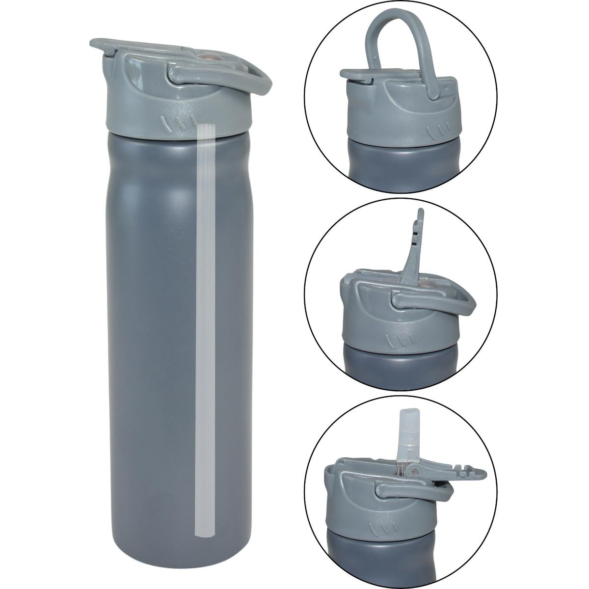 LUNCHBOX TORBA TERMICZNA Z BUTELKĄ i 2 POJEMNIKAMI REDCLIFFS SZARY - obrazek 5