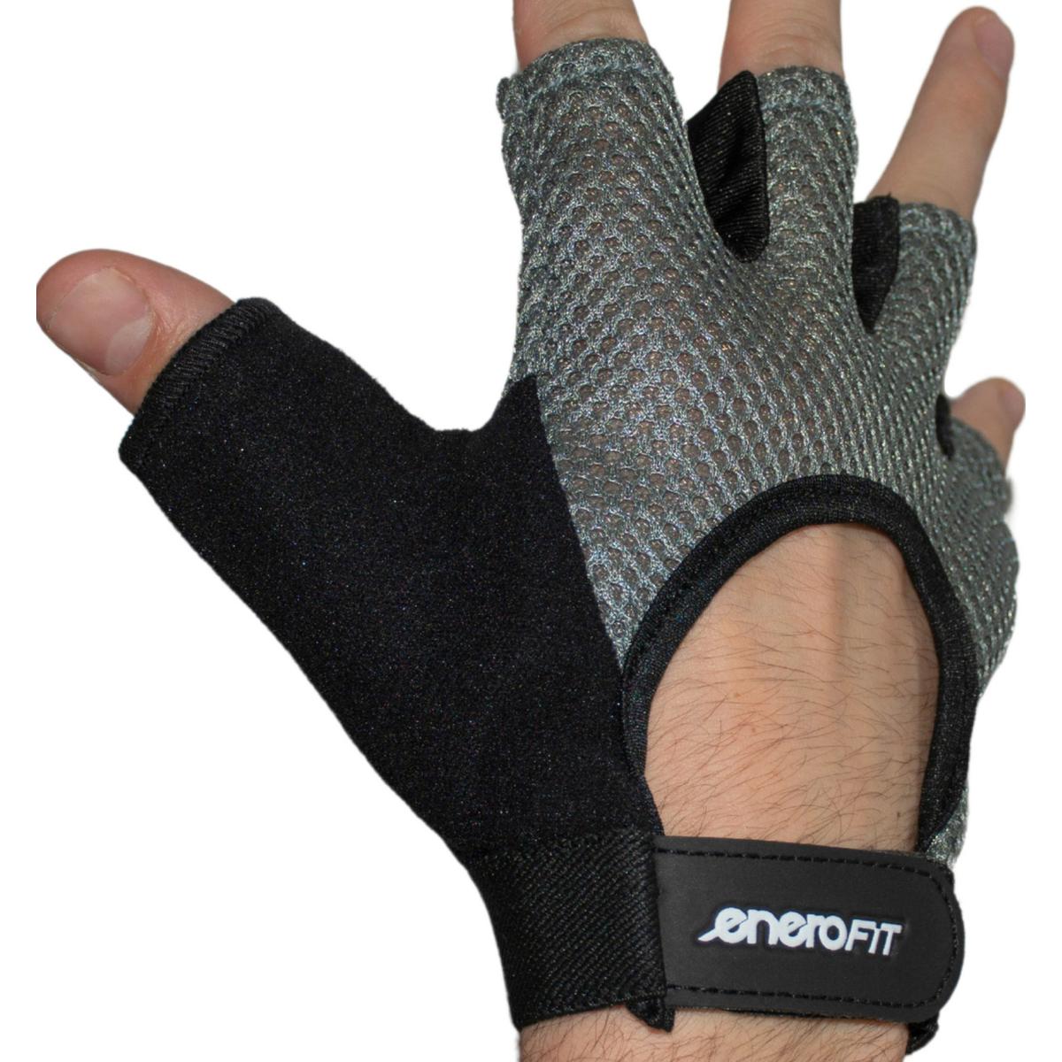 RĘKAWICE TRENINGOWE FITNESS UNIWERSALNE R.M ENERO FIT - obrazek 3