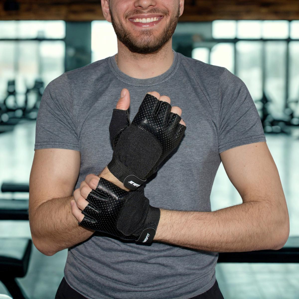 RĘKAWICE FITNESS UNIWERSALNE R.XL ENERO FIT - obrazek 5