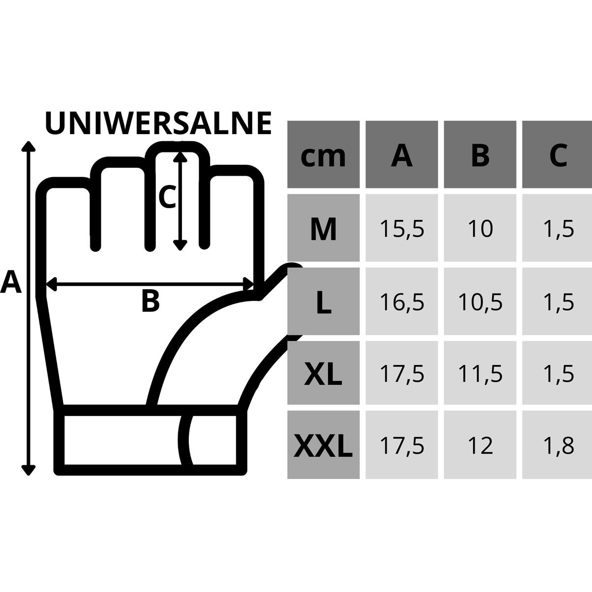 RĘKAWICE FITNESS UNIWERSALNE R.XL ENERO FIT - obrazek 6
