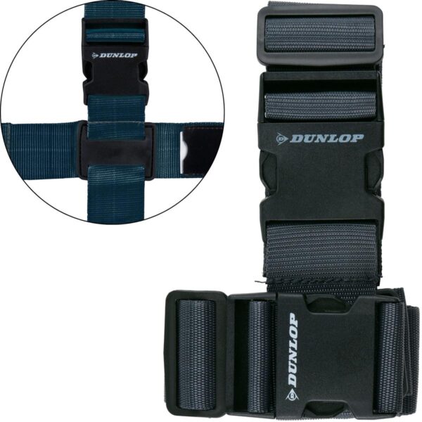 UNIWERSALNY PAS ZABEZPIECZAJĄCY DO BAGAŻU  230x5CM  ZESTAW 2 SZT DUNLOP SZARY