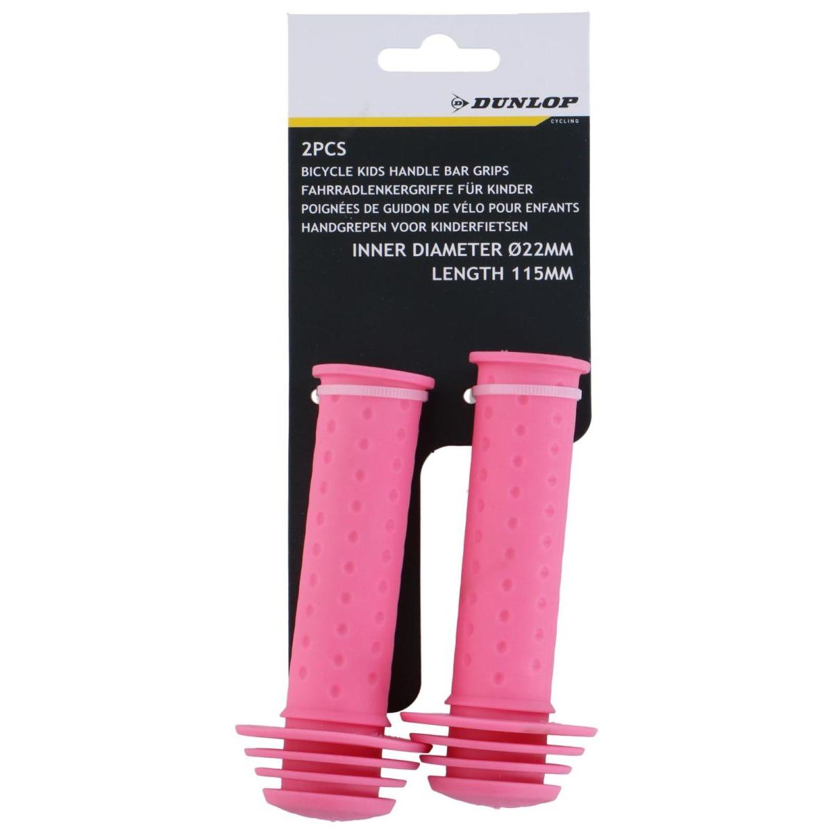 CHWYTY RĄCZKI GRIPY DO KIEROWNICY 115MM DUNLOP RÓŻOWY - obrazek 3