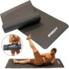 MATA FITNESS NBR ANTYPOŚLIZGOWA 183x61x1.5CM CZARNA + POKROWIEC ENERO FIT