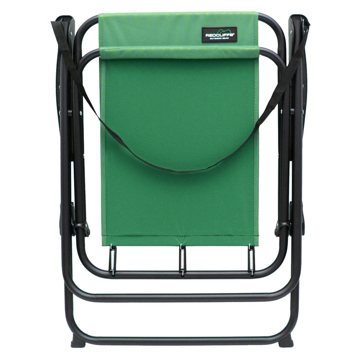 KRZESŁO TURYSTYCZNE Z PODŁOKIETNIKAMI SKŁADANE REDCLIFFS ZIELONE - obrazek 4